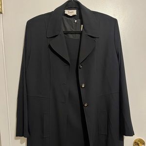 Vintage Navy Dress and Blazer Set